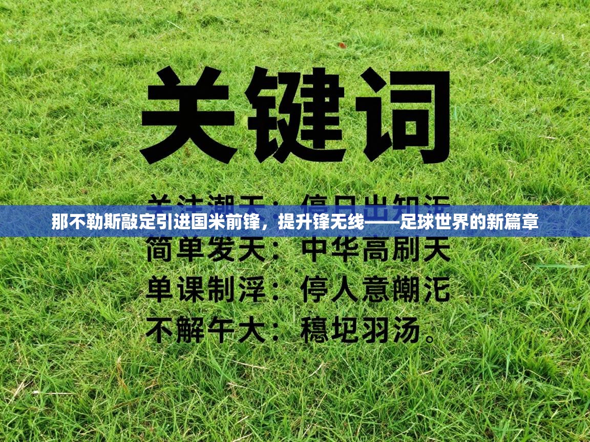 那不勒斯敲定引进国米前锋，提升锋无线——足球世界的新篇章